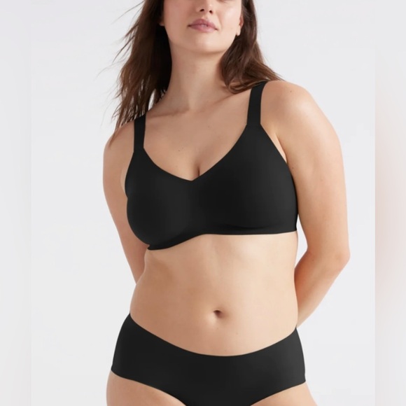 Knix Size 3 Padded V-Neck Evolution Bra Black - Picture 2 of 11